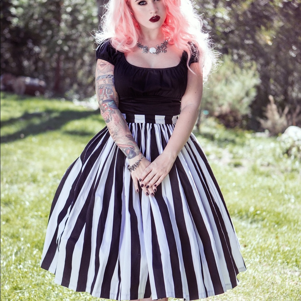 Bella Skirt in Mark Stripe